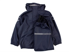 Mikk-line rainwear pants and jacket blue nights